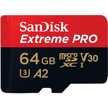 E-shop SanDisk microSDXC 64GB Extreme PRO + Rescue PRO Deluxe + SD-Adapter