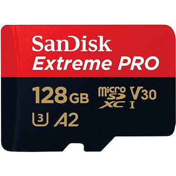 E-shop SanDisk microSDXC 128GB Extreme PRO + Rescue PRO Deluxe + SD-Adapter