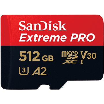 E-shop SanDisk microSDXC 512GB Extreme PRO + Rescue PRO Deluxe + SD-Adapter
