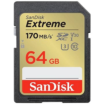 E-shop SanDisk SDXC 64GB Extreme + Rescue PRO Deluxe