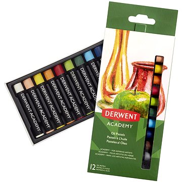DERWENT Academy Oil Pastel set 12 barev