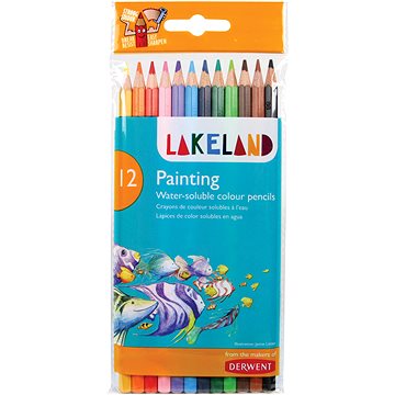 DERWENT Lakeland Painting, šestihranné, 12 barev