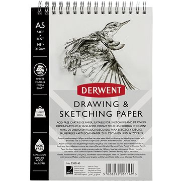 E-shop DERWENT Drawing & Sketching Paper A5 / 30 Blatt / 165g/m2