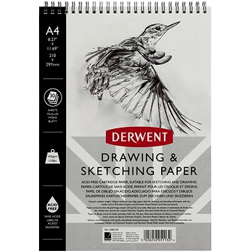 E-shop DERWENT Zeichen- und Skizzenpapier A4 / 30 Blatt / 165 g/m2