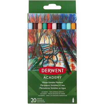 DERWENT Academy Markers Water-Soluble 20 barev