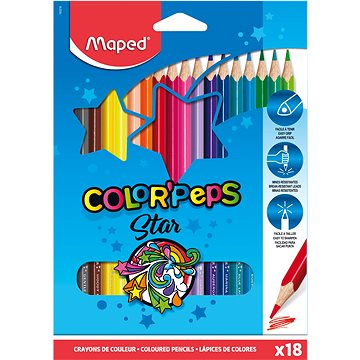 MAPED Color Peps 18 barev trojhranné