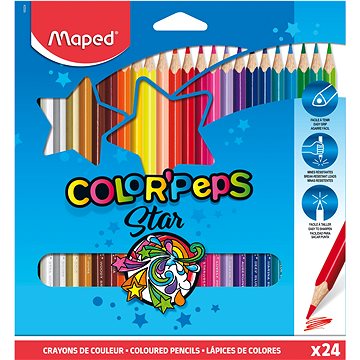 MAPED Color Peps 24 barev trojhranné