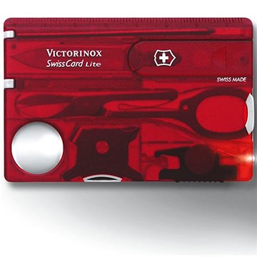 E-shop VICTORINOX SwissCard Lite transluzent rot