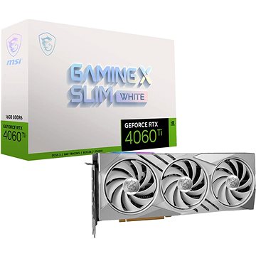 E-shop MSI GeForce RTX 4060 Ti GAMING X SLIM WHITE 16G