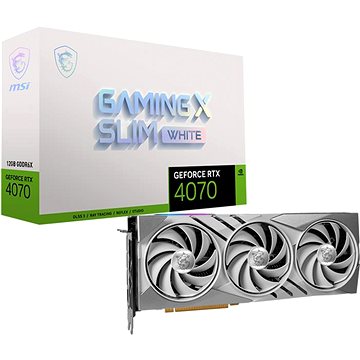 E-shop MSI GeForce RTX 4070 GAMING X SLIM WHITE 12G
