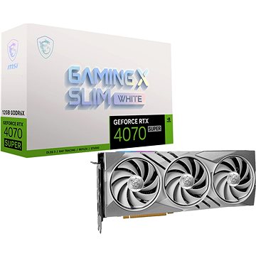 E-shop MSI GeForce RTX 4070 SUPER 12G GAMING X SLIM WHITE