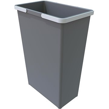 E-shop Elletipi Kunststoffkorb mit Griffen BIG XL,35 L, grau, 53 x 22,5 x 37 cm