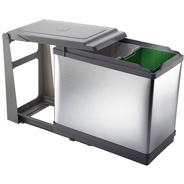 E-shop Elletipi Einbau-Abfallbehälter TOWER - ausziehbar, automatischer Deckel, 16+10 L, PAL605/1ALL