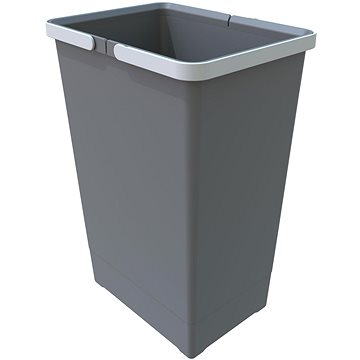 E-shop Elletipi Kunststoffkorb mit Griffen BIG, 24 L, grau, 44 x 22,5 x 30 cm