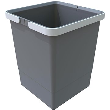 E-shop Elletipi Kunststoffkorb mit Griffen MEDIUM, 10 L, grau, 28 x 22,5 x 22,5 cm