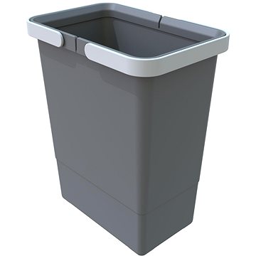 E-shop Elletipi Kunststoffkorb mit Griffen SMALL, 6 L, grau, 28 x 15 x 22,5 cm
