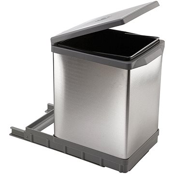 Elletipi Einbau-Abfallbehälter TOWER - ausziehbar, automatischer Deckel, 17 L, PAL609/1ALL