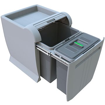 Elletipi Einbau-Abfallbehälter CITY - ausziehbar, 18+12 L, PTA 4040A