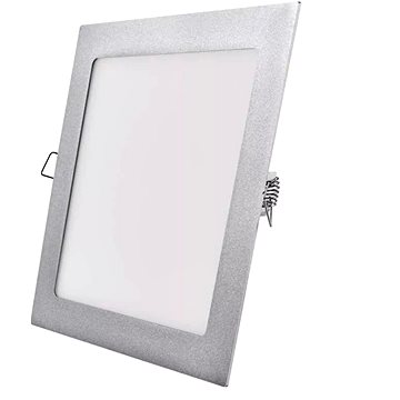 E-shop EMOS LED-Deckenleuchte NEXXO silber, 22,5 x 22,5 cm, 18 W, warm/neutralweiß