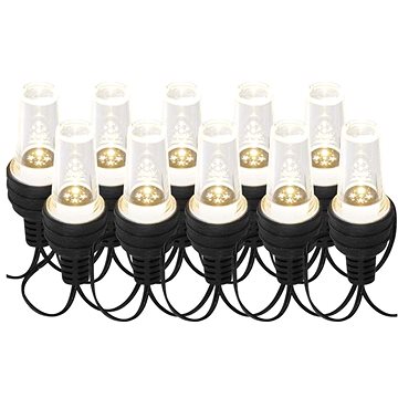 E-shop EMOS LED-Lichterkette - 10x Partybirnen, 4,5 m, innen und außen, kaltweiß