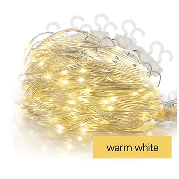 E-shop EMOS LED-Weihnachtstropfenkette - Eiszapfen, 2,9 m, innen und außen, warmweiß, Programme
