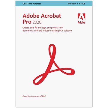 Adobe Acrobat Pro 2020, Win/Mac, CZ (elektronická licence)