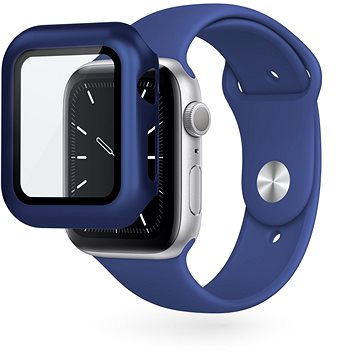 Epico Glass Case For Apple Watch 4/5/6/SE (40mm) - blue metallic