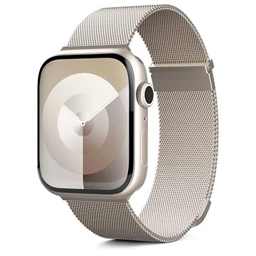 E-shop Epico Milanese+ für Apple Watch 42/44/45/49mm - Sternweiß