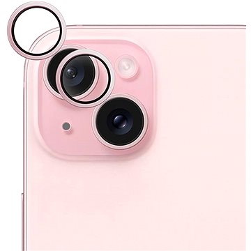 E-shop Epico Aluminium Schutzglas für iPhone 15 / 15 Plus - rosa