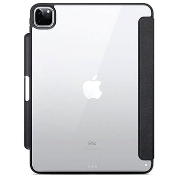 E-shop Epico Clear Flip Case iPad Pro 12.9" (2021/2022) - schwarz transparent