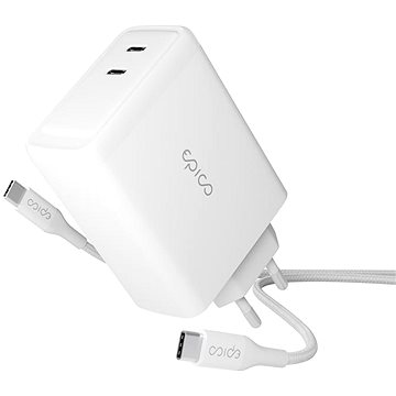 E-shop Epico 100W GaN-Netzladegerät mit 2m USB-C Kabel - Weiß