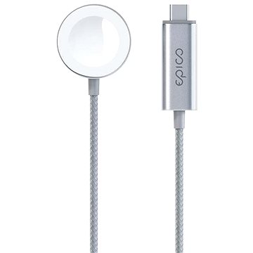 E-shop Epico Apple Watch USB-C Schnell-Ladekabel - Silber
