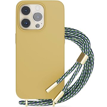 Epico Silicone Necklace Case iPhone 13/14 - písková