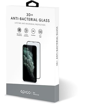 E-shop Epico Anti-Bacterial 3D+ Glass iPhone X/XS/ 11 Pro - schwarz