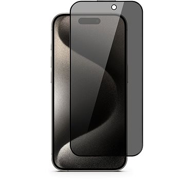 E-shop Epico Edge to Edge Schutzglas mit Verdunkelungsfilter für iPhone 15 - mit Applikator