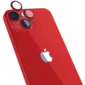 E-shop Epico Aluminium Schutzglas für die Kameralinse für iPhone 14 / 14 Plus rot