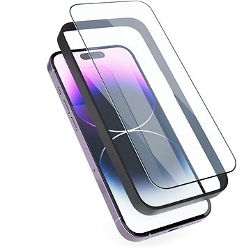 E-shop Epico Edge To Edge Schutzglas für iPhone 13 / 13 Pro / iPhone 14 - 2 Stück mit Einbaurahmen