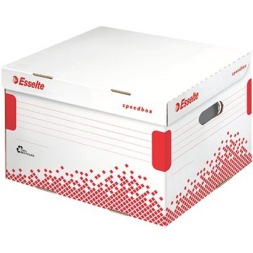 ESSELTE Speedbox 36.7 x 26.3 x 32.5 cm, bílo-červená