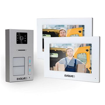 E-shop EVOLVEO DoorPhone AP2-2 kabelgebundenes Videotelefon für zwei Wohnungen mit App