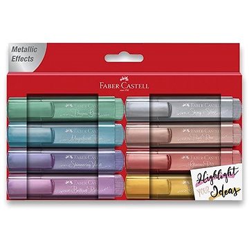 E-shop Faber-Castell Textliner 1546 metallicfarben - Set mit 8 Farben