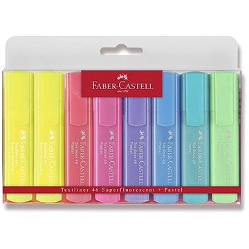 E-shop Faber-Castell Textliner 1546 pastellfarben - Set mit 8 Farben