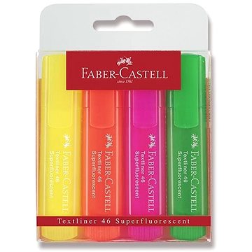 E-shop Faber-Castell Textliner 1546 - Set mit 4 Farben