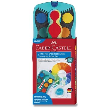 FABER-CASTELL Connector Turquoise, 12 barev