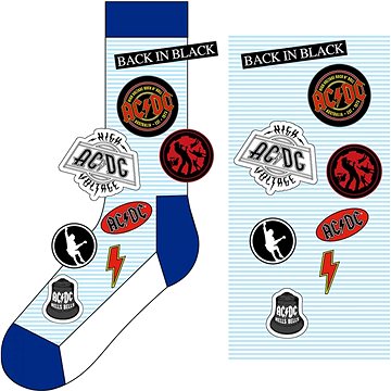 AC/DC - Icons unisex modré - ponožky
