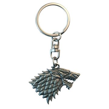 Game of Thrones / Hra o trůny - Stark 3D (kov) - klíčenka