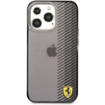 Ferrari Gradient Transparent Zadní Kryt pro Apple iPhone 13 Pro Max Black