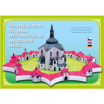 Poutní Kostel sv. Jana Nepomuckého na Zelené hoře: Stavebnice papírového modelu