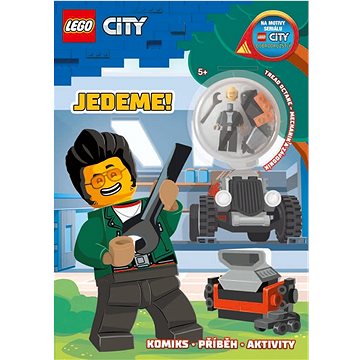 LEGO CITY Jedeme!: Komiks, příběh, aktivity, obsahuje minifigurku