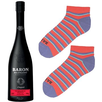Baron Hildprandt ze zralých třešní 0,7 l 40% + ponožky krátké