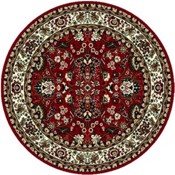 Alfa Carpets Kusový koberec Teheran T-117 red kruh